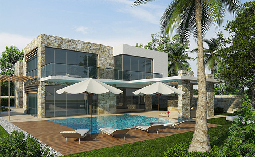 Select the beautiful villa to enjoy the modern amenity